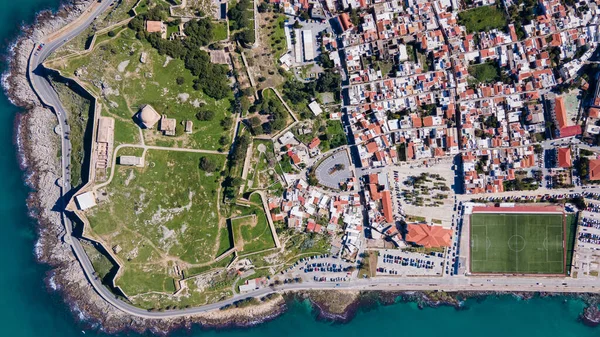 Drone Uitzicht Stad Rethymno Kreta Griekenland — Stockfoto