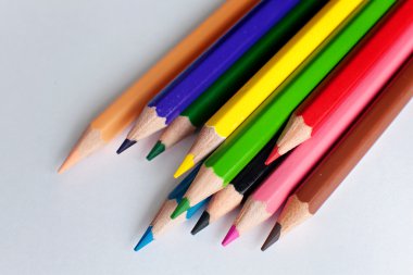 different colored pencils clipart