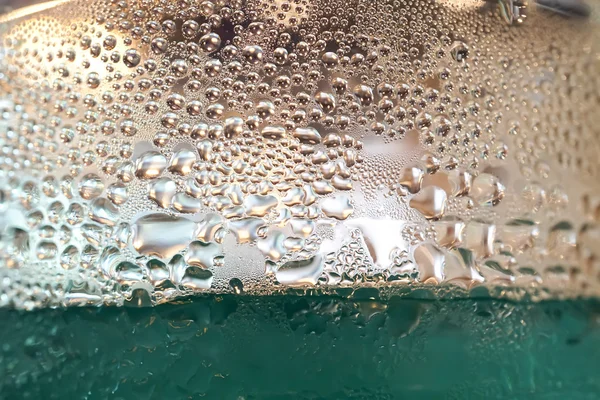 Голубая гавайская итальянская содовая текстура, текстура капли, текстура пузыря — стоковое фото