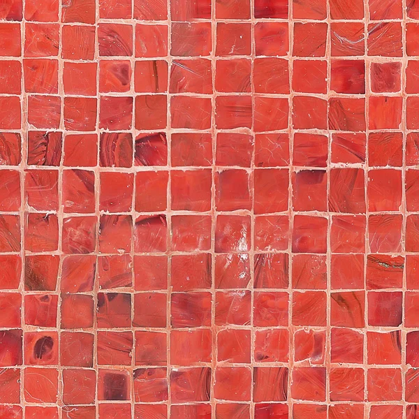 Bezszwowe czerwony mozaiki płytki tekstura — Zdjęcie stockowe