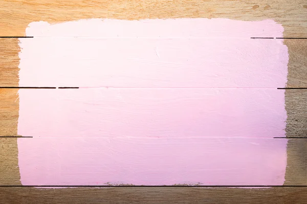 Espacio de pintura rosa sobre fondo de madera —  Fotos de Stock