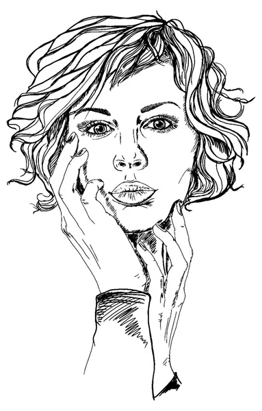 Kadının yüzü ve elleri