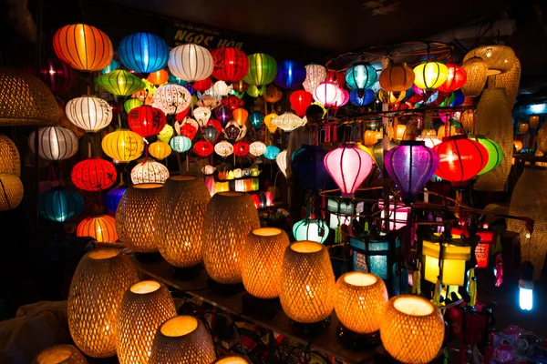 Handcrafted colorful lanterns — Stock Photo, Image