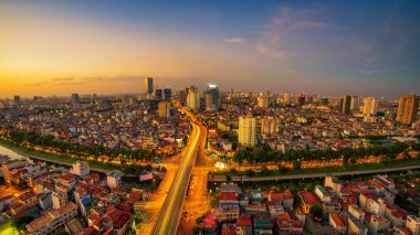 Hanoi manzarası görünümü