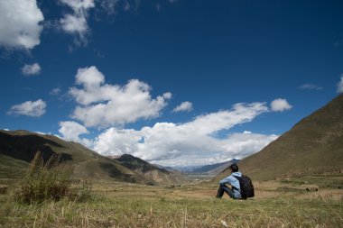 Tibet'te genç bir gezgin