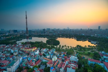 Hanoi manzarası görünümü