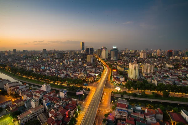 Hanoi manzarası görünümü — Stok fotoğraf