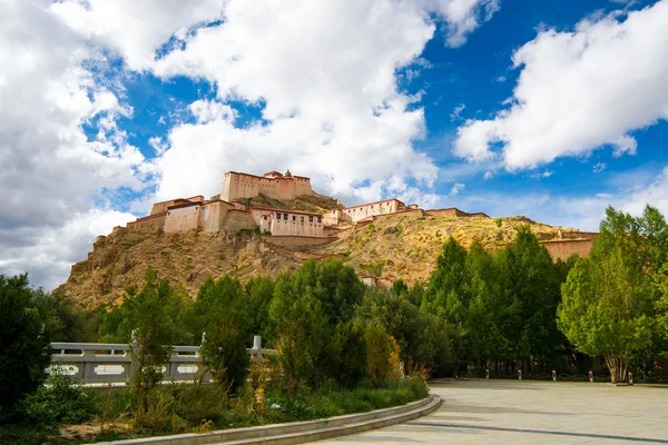 Benteng Gyantse Kuno Stok Lukisan  