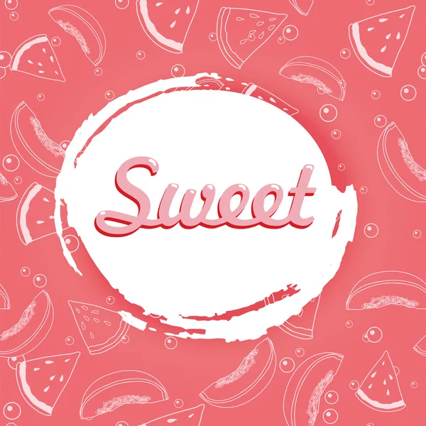 karpuz ve kavun pembe ve yazıt tatlı