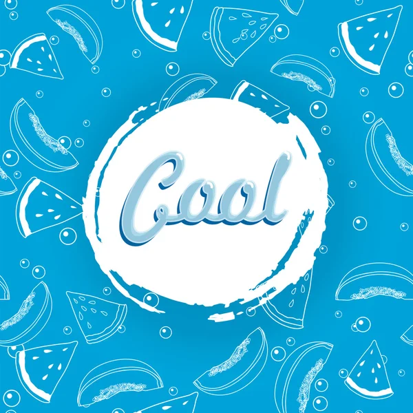 karpuz ve kavun mavi ve yazıt Cool