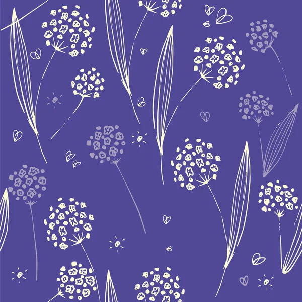 Açık mor renkli çiçekler paterni