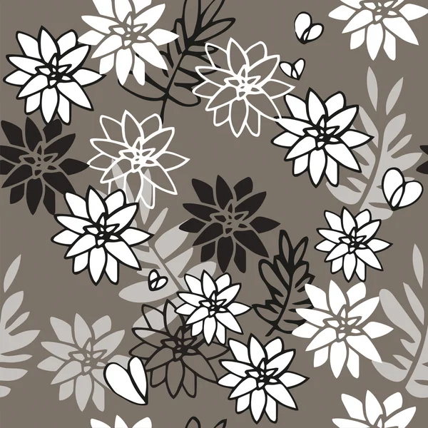 Desen gri arka plan üzerinde çiçek