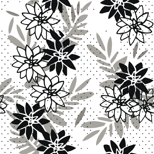 Beyaz arka plan üzerinde çiçek deseni