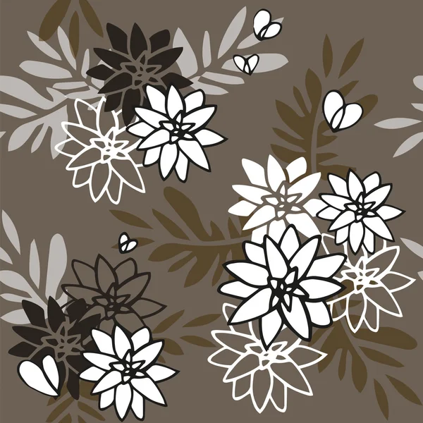 Desen gri arka plan üzerinde çiçek