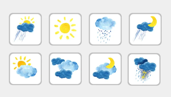 Iconos meteorológicos —  Fotos de Stock