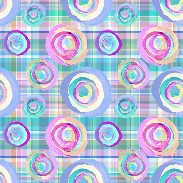 Cirklar seamless mönster Stockbild