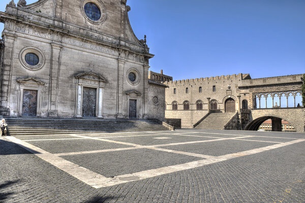 Viterbo Piazza Cathedral Saint Lawrence and Papal Palace