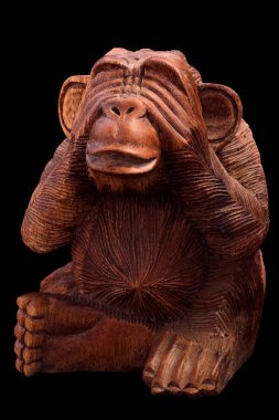 Bir maymunun heykelciği