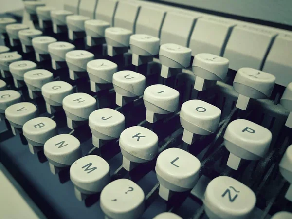 Close View Old Vintage Typewriter — Stock Photo, Image