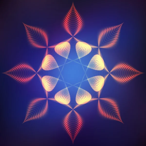 Brillante flor abstracta — Vector de stock