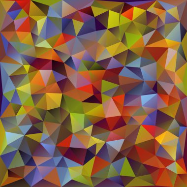 Çok renkli üçgen Mozaik