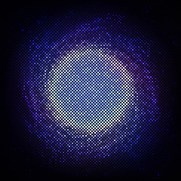 Blu disco mosaico — Vector de stock