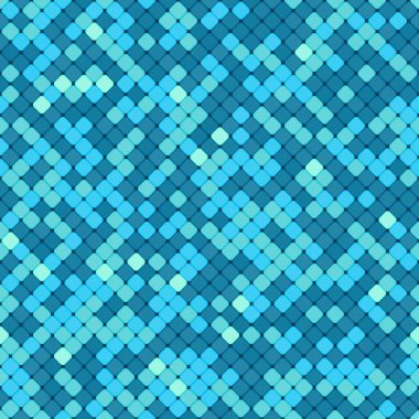 Abstract bright mosaic of squares with round corners