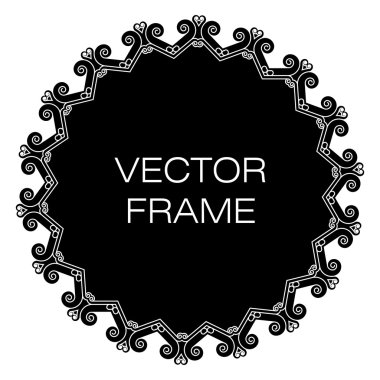 Trendy anahat tarzı vektör çerçeve