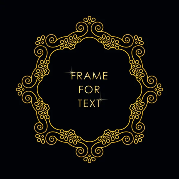 Frame with space for text in outline style — Stock Vector © KateKu ...