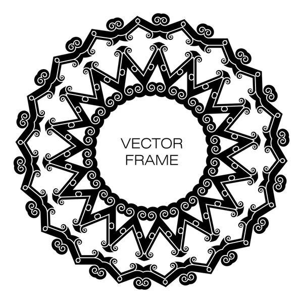 Векторная рамка в модном стиле — стоковый вектор