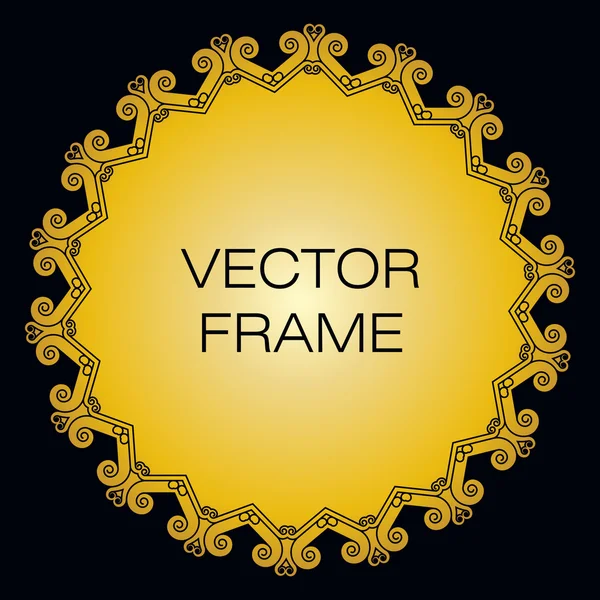 Vector frame in trendy Kaderstijl — Stockvector