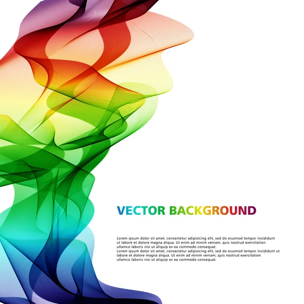 Barevné vlnité abstraktní pozadí — Stockový vektor