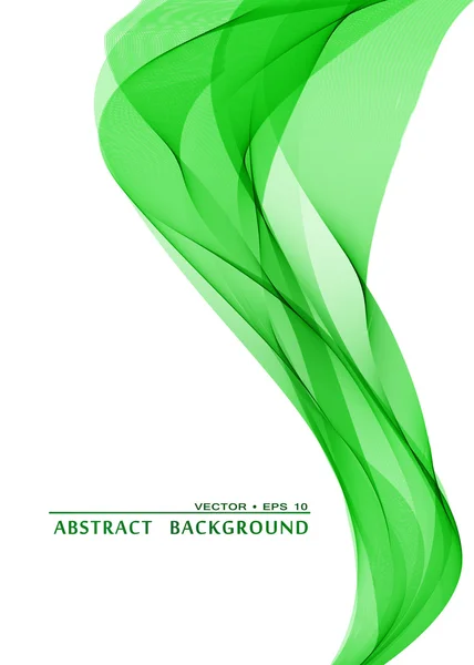 Verde ondulado fundo abstrato — Vetor de Stock