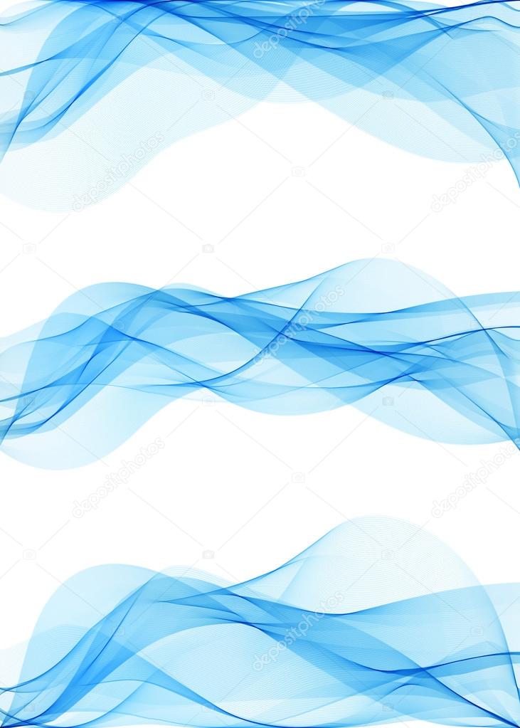 Set of wavy abstract background