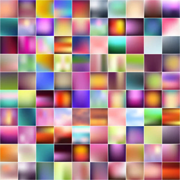 Conjunto de fondos borrosos coloridos abstractos — Archivo Imágenes Vectoriales