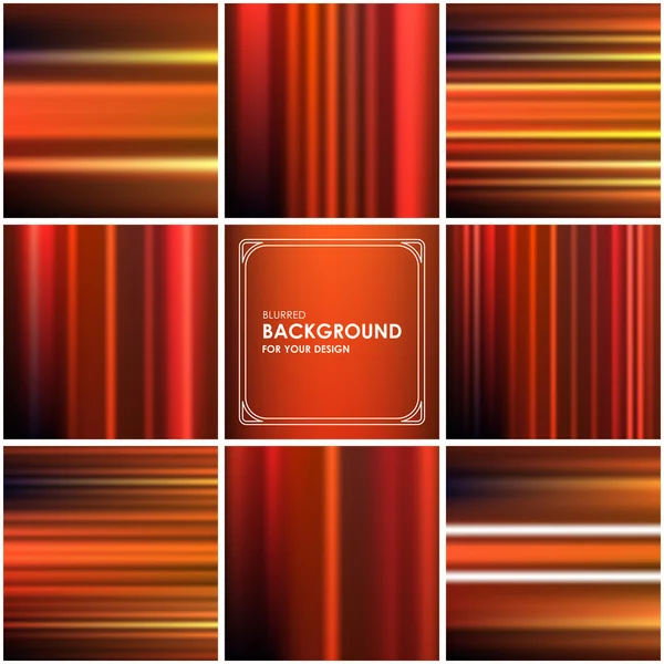 Set von abstrakten orangefarbenen Hintergrund — Stockvektor