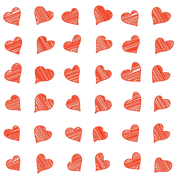 Patrón sin costuras con corazón — Vector de stock