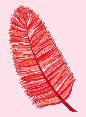 Soyut el çekilmiş tüy