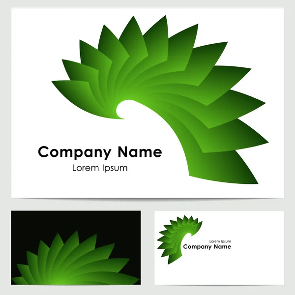 Conception de logo, modèle de carte de visite — Image vectorielle
