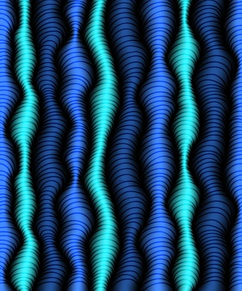 Handgezeichnetes wellenförmiges nahtloses Muster — Stockvektor