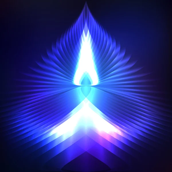 Fondo cósmico azul brillante — Vector de stock