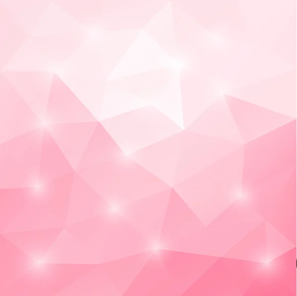 Resumen triangular mosaico luz rosa fondo — Vector de stock