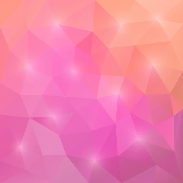 Résumé mosaïque triangulaire fond rose — Image vectorielle