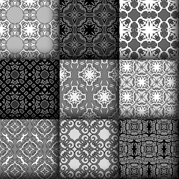 Set of seamless  ornamental pattern — Stock Vector