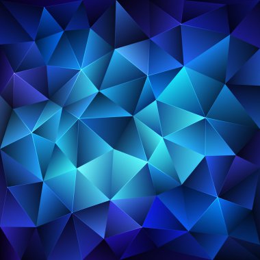 Koyu mavi poligonal arka plan