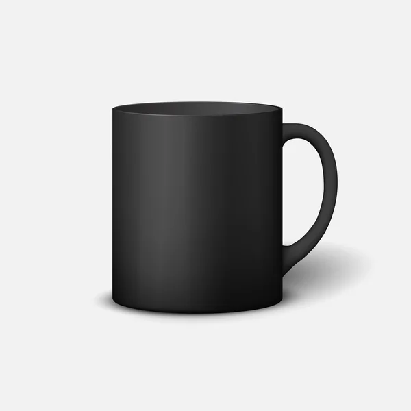 Caneca limpa cerâmica modelo — Vetor de Stock