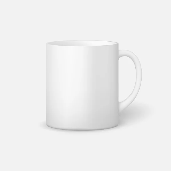 Caneca limpa cerâmica modelo — Vetor de Stock