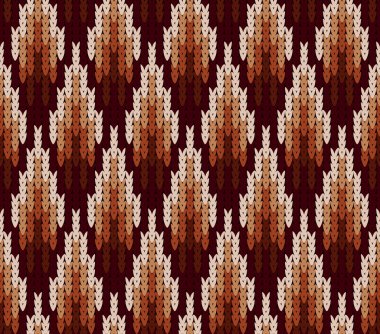 Dikişsiz örgü doku ile soyut desen