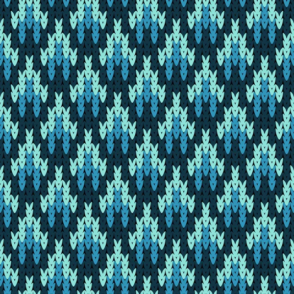 Modèle abstrait avec texture tricotée sans couture — Image vectorielle