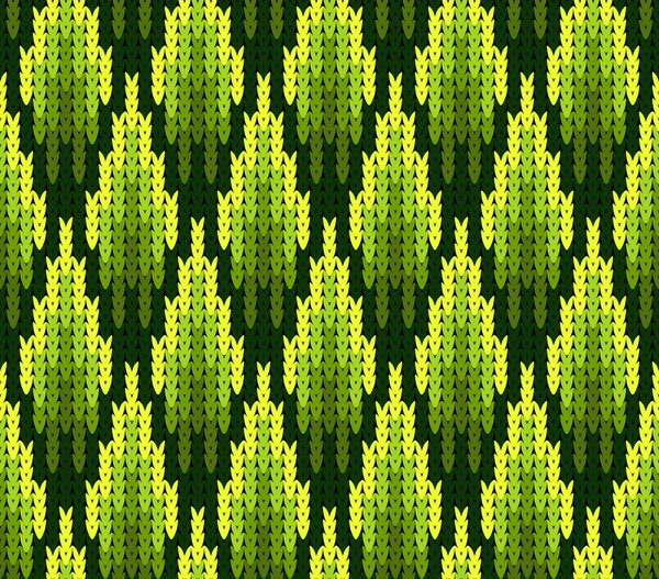 Modèle abstrait avec texture tricotée sans couture — Image vectorielle
